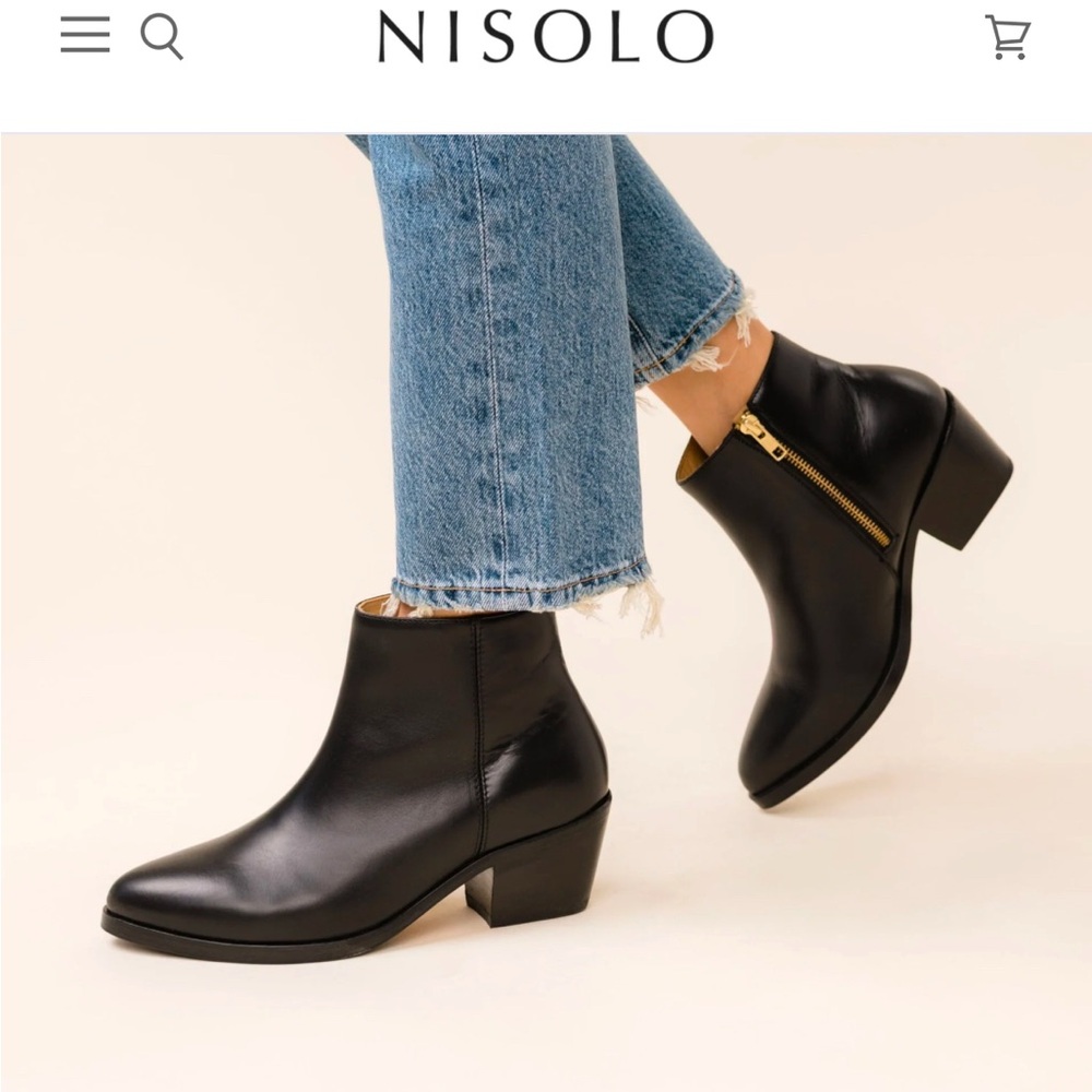 Nisolo Marisa inside zip bootie